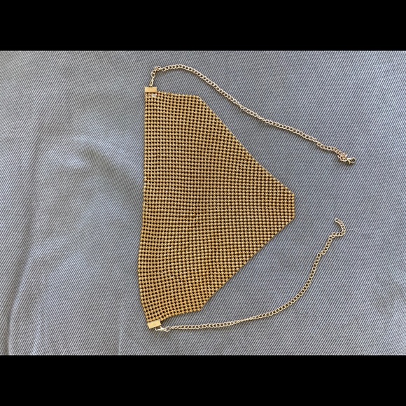 Gold rhinestone face mask - Picture 5 of 5